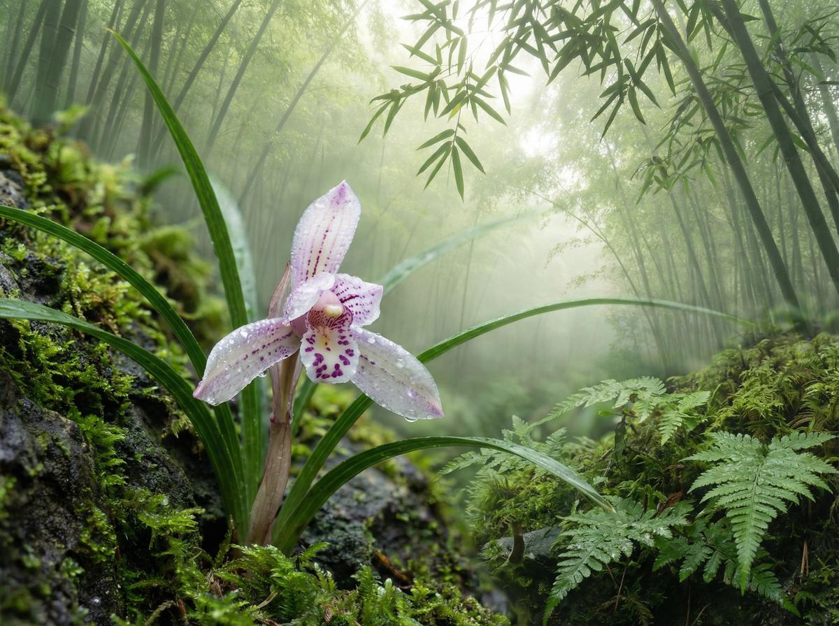 91植物视频 - 峨眉山兰花测评视频